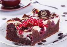 Biszkopt Świętokrzyski czekoladowy, ciasto w cukierniach łódzkich